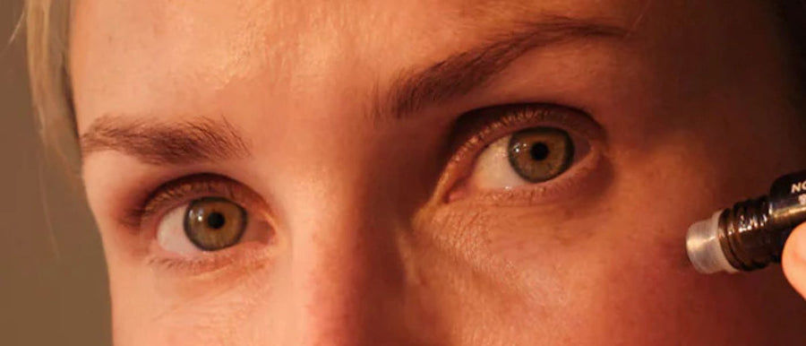 Woman with focus on the eyes