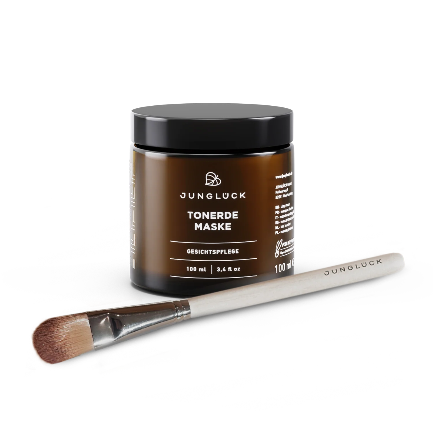 Tonerde Maske + Pinsel Kombi
