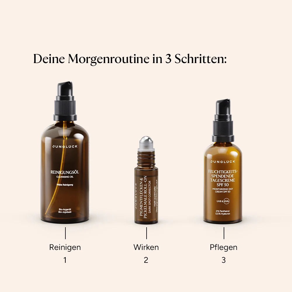 Set Pigmentflecken & Pickelmale aufhellen mit SPF