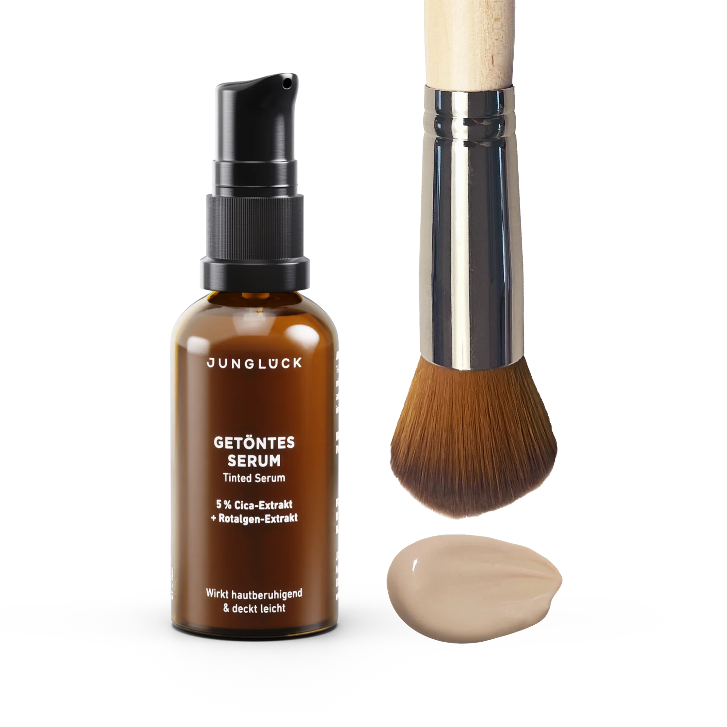Getöntes Serum + Pinsel Kombi sehr hell