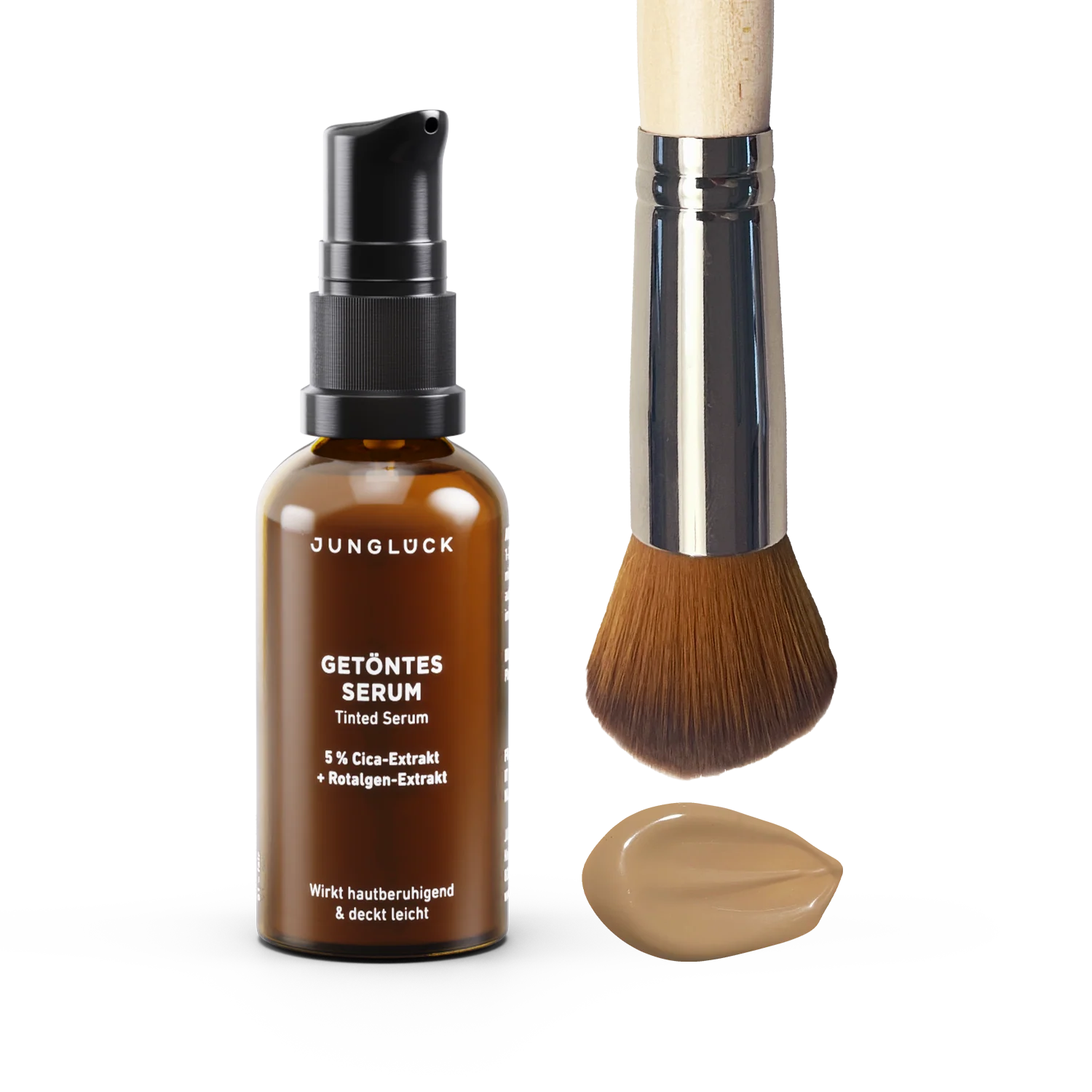 Getöntes Serum + Pinsel Kombi hell