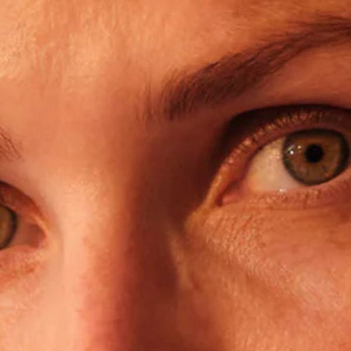 Woman with focus on the eyes