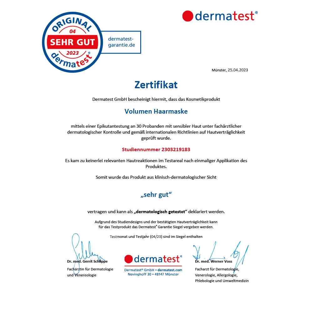 Volumen Haarmaske